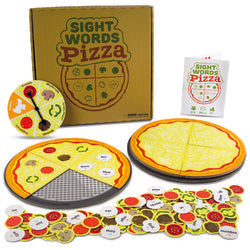 📦 What’s in the Box:
16 Colorful Pizza Slices
4 Pizza Pans
1 Spinner
90 Basic Sight Word Toppings
30 Advanced Sight Word Toppings
1 Rules Booklet