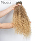 22 inch Afro Kinky Curly Hair Bundles Blonde