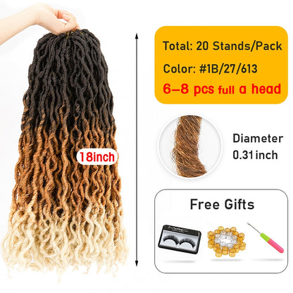 12-18 Inch Goddess Faux Dreadlocks