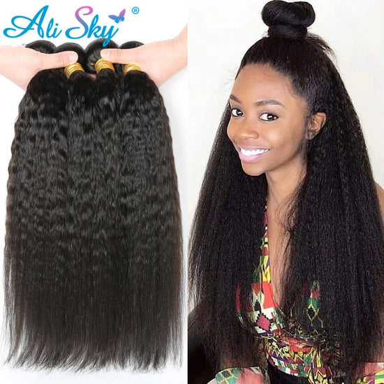 Synthetic kinky straight crochet braid hair Yaki straight crochet braiding hair extension for black women 