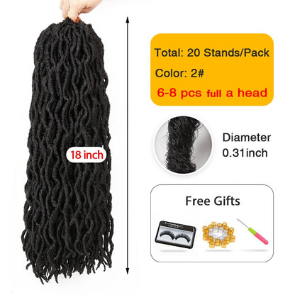 12-18 Inch Goddess Faux Dreadlocks