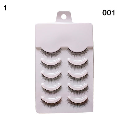 5 Pairs False Eyelashes