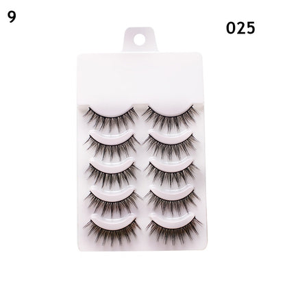 5 Pairs False Eyelashes