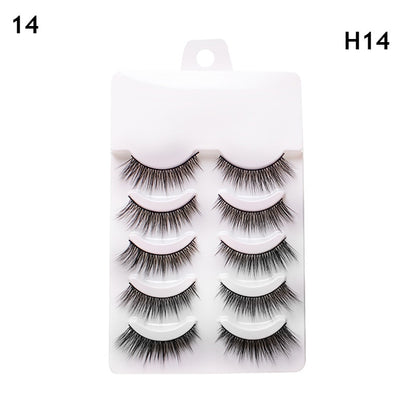 5 Pairs False Eyelashes